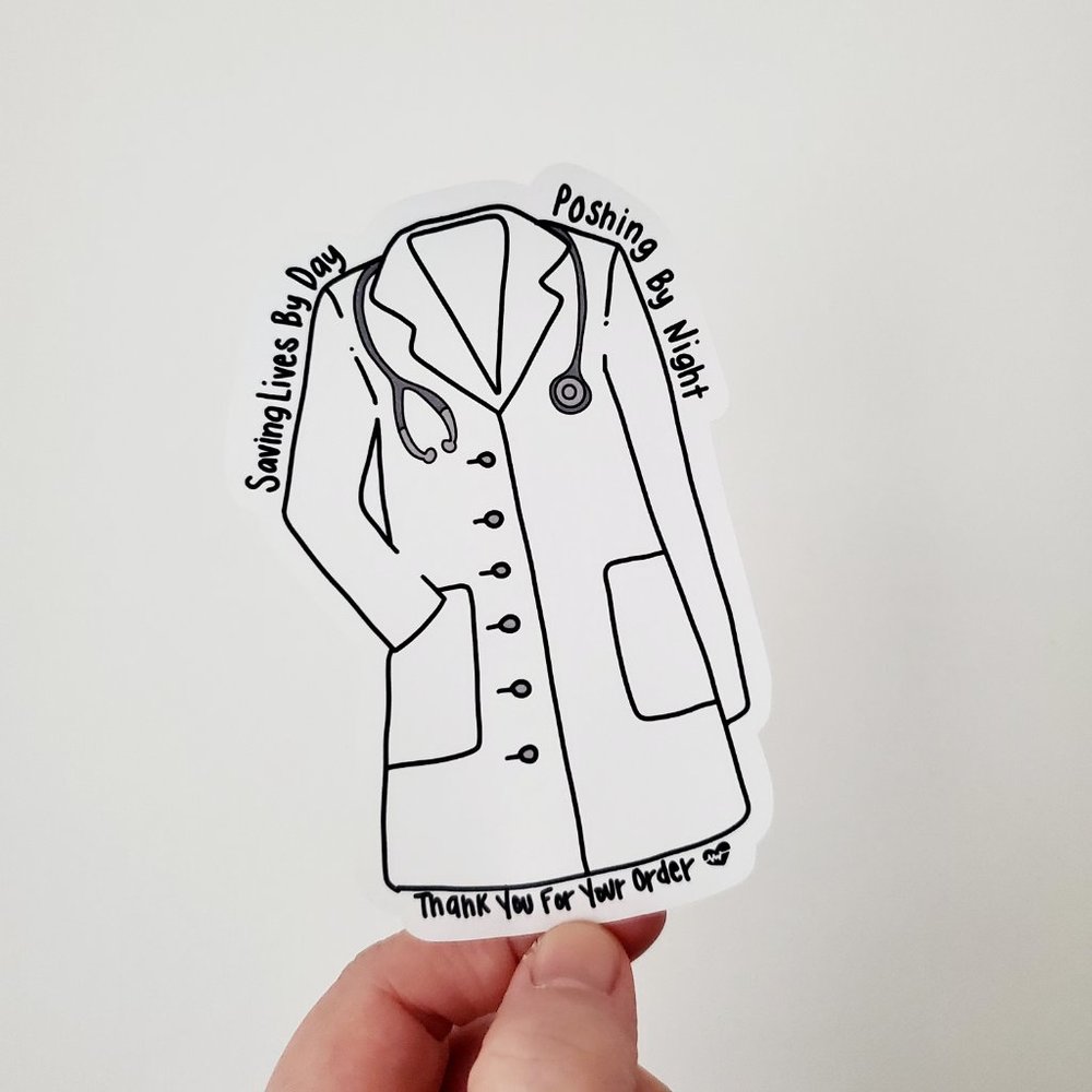 LB061 Poshmark Medical Sticker [Price Firm] - Picture 6 of 8